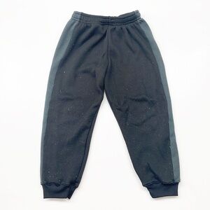 Batman little boys black/gray striped sweatpants